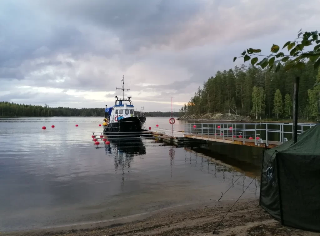 Tent Sauna in Lake Saimaa, Finland