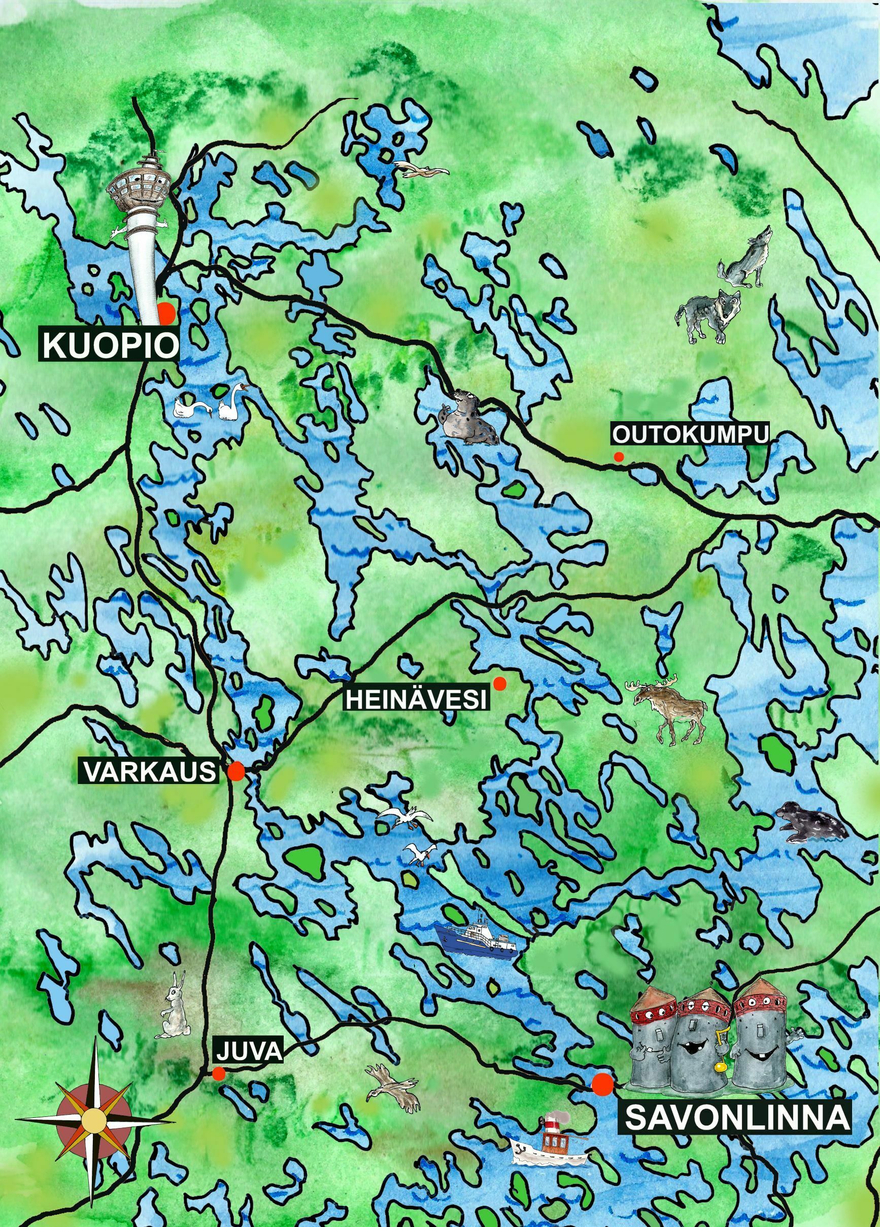 Savonlinna Maps